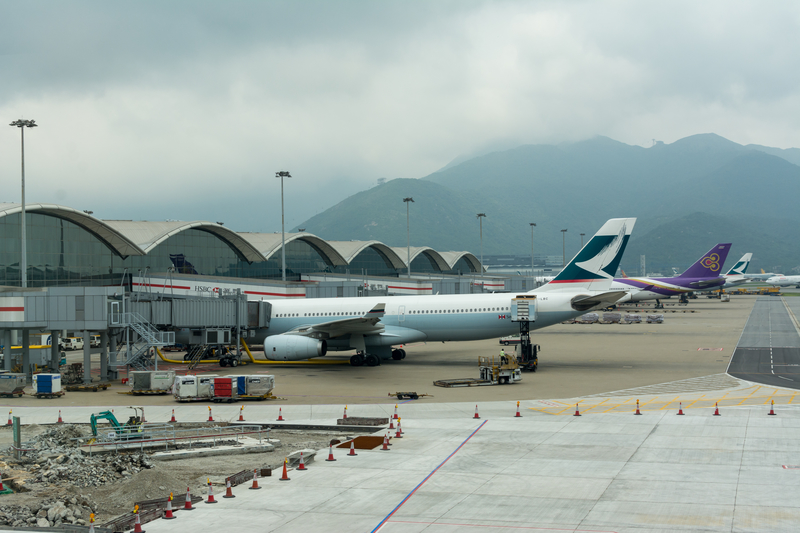 Hong Kong Airport is a hub for Air Hong Kong, Cathay Pacific, Cathay Dragon and Hong Kong Airlines.
